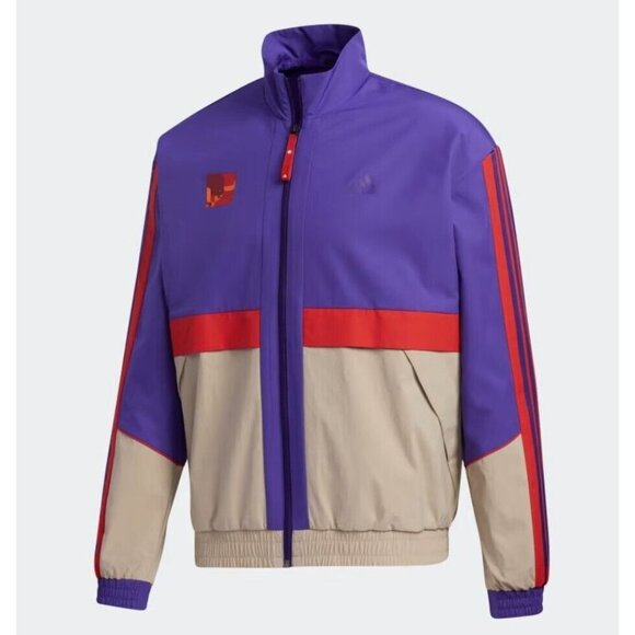 ADIDAS GP1824 CNY South JacketTrace Khaki / Collegiate Purple